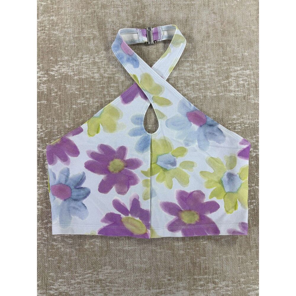 Aritzia Sunday Best Amie Halter Top - Floral Size S